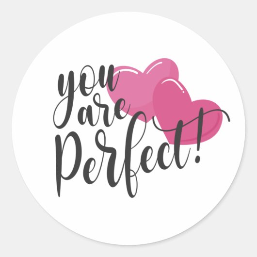Eenvoudig je bent een perfecte Valentijn | STICKER (Voorkant)