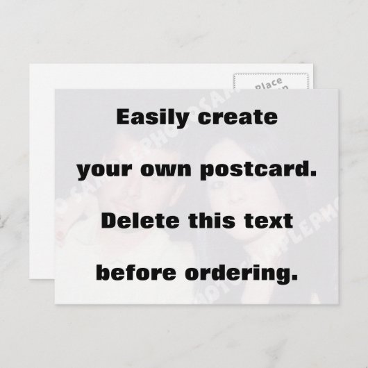 Eenvoudig je briefkaart te creëer. Verwijder de gr (Voorkant / Achterkant)