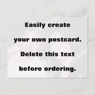 Eenvoudig je briefkaart te creëer. Verwijder de gr