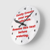 Eenvoudig je eigen aangepaste wandklok te creëer ronde klok (Hoek)