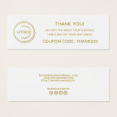 Eenvoudig je Logo toevoegen Hartelijk dank Pakket  Mini Visitekaartjes (Voorkant /achterkant)