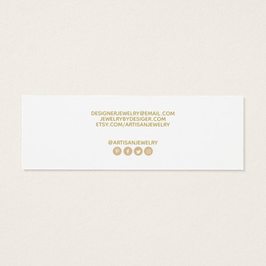 Eenvoudig je Logo toevoegen Hartelijk dank Pakket  Mini Visitekaartjes (Achterkant)