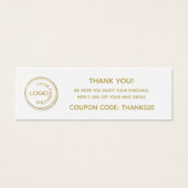 Eenvoudig je Logo toevoegen Hartelijk dank Pakket  Mini Visitekaartjes (Voorkant)