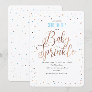 Eenvoudig, jongen, Strooi met liefde, Baby Sprinkl Kaart