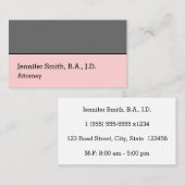 Eenvoudig juridisch professioneel Visitekaartje (Voorkant / Achterkant)