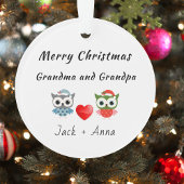 Eenvoudig Kerst Custom Text Modern Photo Ornament