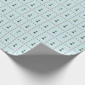 Eenvoudig kerstboompapier cadeaupapier (Hoek)