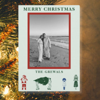 Eenvoudig kerstfeest feestdagenkaart