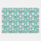 Eenvoudig kerstfeest inpakpapier vel (Voorkant 3)