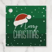 Eenvoudig kerstfeest met de Papercut-kerstkerstker Bedankjes Labels (Voorkant)