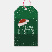 Eenvoudig kerstfeest met de Papercut-kerstkerstker Cadeaulabel (Voorkant)