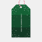 Eenvoudig kerstfeest met de Papercut-kerstkerstker Cadeaulabel (Achterkant)