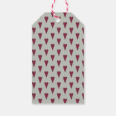 Eenvoudig kersthuis is waar het hart vandaan komt cadeaulabel (Achterkant)