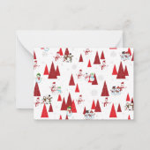 Eenvoudig Kerstmis Notitiekaartje (Achterkant)