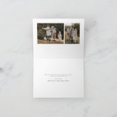 Eenvoudig Kerstscript 3 Foto Kerstmis Feestdagen Kaart (Binnen)