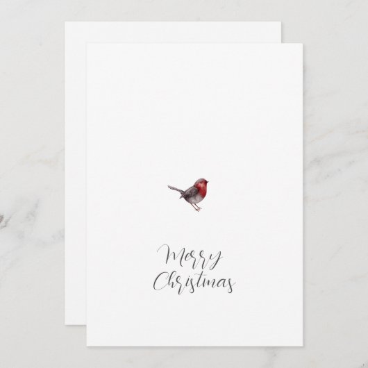 Eenvoudig kerstscript feestdag Kaart (Voorkant / Achterkant)