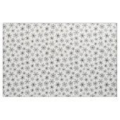 Eenvoudig kerstzwart wit Snowflakes patroon Stof (Yard (91,4 cm))