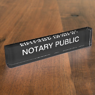 Eenvoudig Klasse Notaris Acryl Bureaublad Naambord