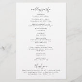 Eenvoudig klassiek elastisch weddenschapsprogramma flyer (Achterkant)