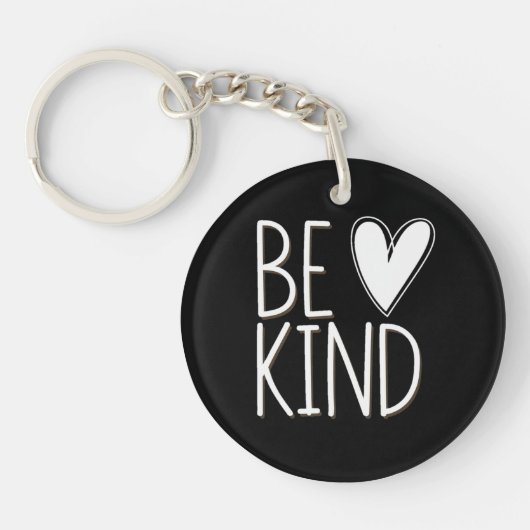 Eenvoudig klassiek en elegant zijn vriendelijk zwa sleutelhanger (Voorkant)