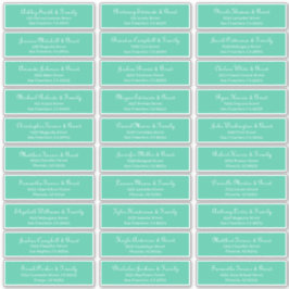 Eenvoudig Klassiek Manuscript Weddenschap Adres Sticker