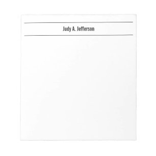 Eenvoudig Klassiek Minimalistisch Notitieblok