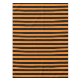 Eenvoudig klassiek Sinaasappel en zwart gestreept Tafelkleed