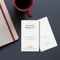 Eenvoudig kledingstuk Boutique White Price label