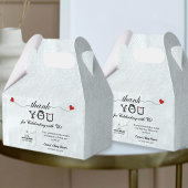 Eenvoudig kleine heer Baby shower Dank u Schattige Bedankdoosjes