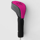 Eenvoudig kleuren en uw Monogram + uw ideeën Golfheadcover (Schuin)
