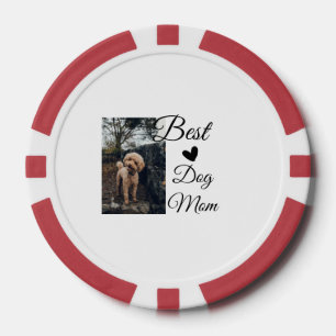 Eenvoudig kleurig dier voeg de naam van een foto-h poker chips
