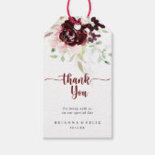 Eenvoudig kleurrijk Klassieke Floral Weddenschap B Cadeaulabel (Voorkant)