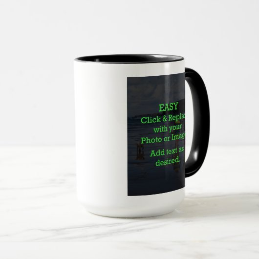 Eenvoudig klikken en Afbeelding vervangen om je ei Mok (Voorkant rechts)