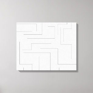 Eenvoudig, koel abstract, bewegingsconceptlijnpatr canvas afdruk