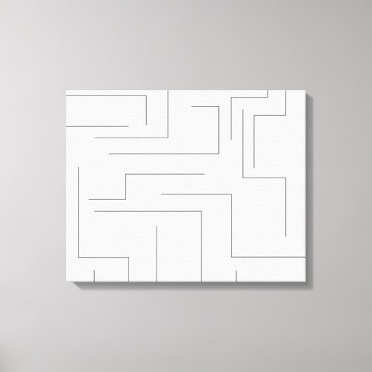 Eenvoudig, koel abstract, bewegingsconceptlijnpatr canvas afdruk (Voorkant)