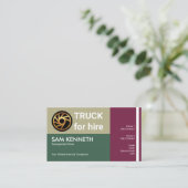 Eenvoudig kolombusvervoer Retro Visitekaartje (Staand voorkant)