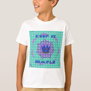 Eenvoudig koninklijk t-shirt