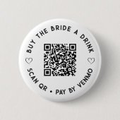 Eenvoudig Koop The BRIDE een Drink QR Code Button (Voorkant)
