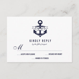 Eenvoudig koord van het Berichten RSVP   Weddensch Kaartje