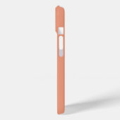 Eenvoudig koraal roze minimalistisch monogram Case-Mate iPhone case (Achterkant / Links)