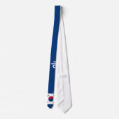 Eenvoudig Koreaans Stropdas met vlag (Achterkant)
