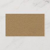 Eenvoudig Kraft Calling Card Contactkaartje (Achterkant)