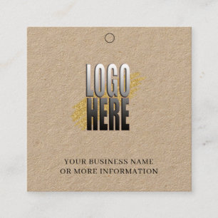 Eenvoudig Kraft Logo Sociale Media Veranderen Prij Vierkante Visitekaartje