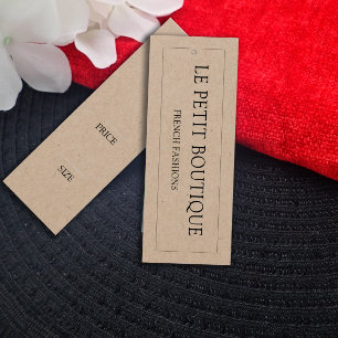 Eenvoudig Label van de prijs van Boutique Kraft Sw Mini Visitekaartjes