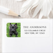 Eenvoudig label van Dog Photo Return (Insitu)