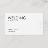 Eenvoudig lassen visitekaartje (Achterkant)