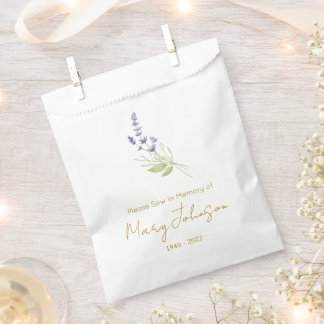 Eenvoudig Lavendel Zaad pakket Begrafenis  Bedankzakje