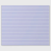 Eenvoudig lavender Paars pasteelstrip Cadeaupapier (Vlak)