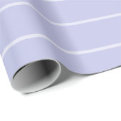 Eenvoudig lavender Paars pasteelstrip Cadeaupapier (Rol Hoek)
