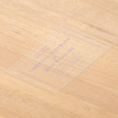 Eenvoudig lavender Wedding Acryl Uitnodigingen (Laagn)